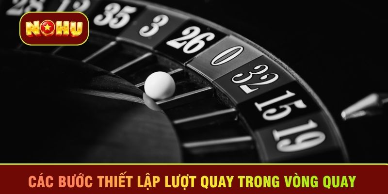 Các bước thiết lập lượt quay trong Vòng quay 