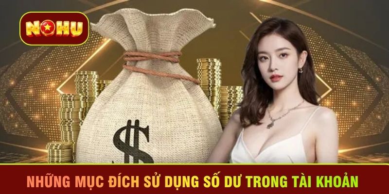 Những mục đích sử dụng số dư trong tài khoản 