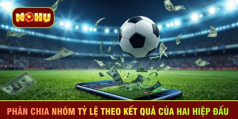 Phân chia nhóm tỷ lệ theo kết quả của hai hiệp đấu 