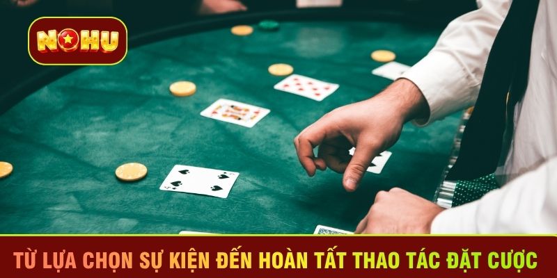 Từ lựa chọn sự kiện đến hoàn tất thao tác đặt cược
